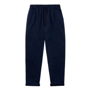 Men’s Premium Relaxed-Fit Chino Trousers – Navy Blue Elasticated Comfort Pants